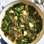 Savory Turnip Greens with Bacon and Creole Seasoning Recipe