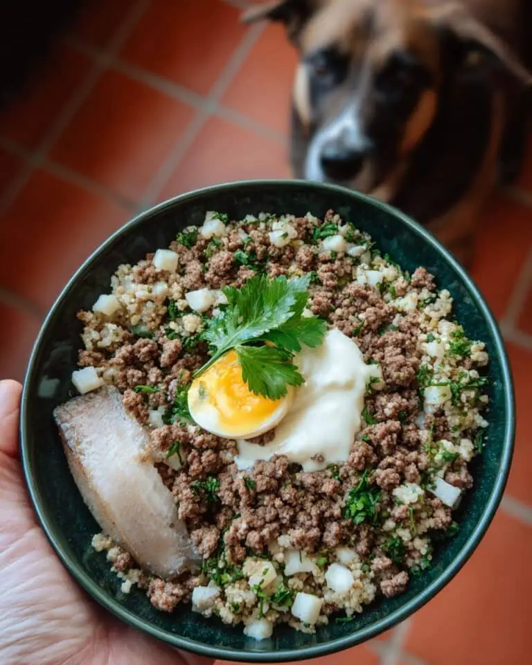 Lamb Quinoa Dog Dinner Recipe