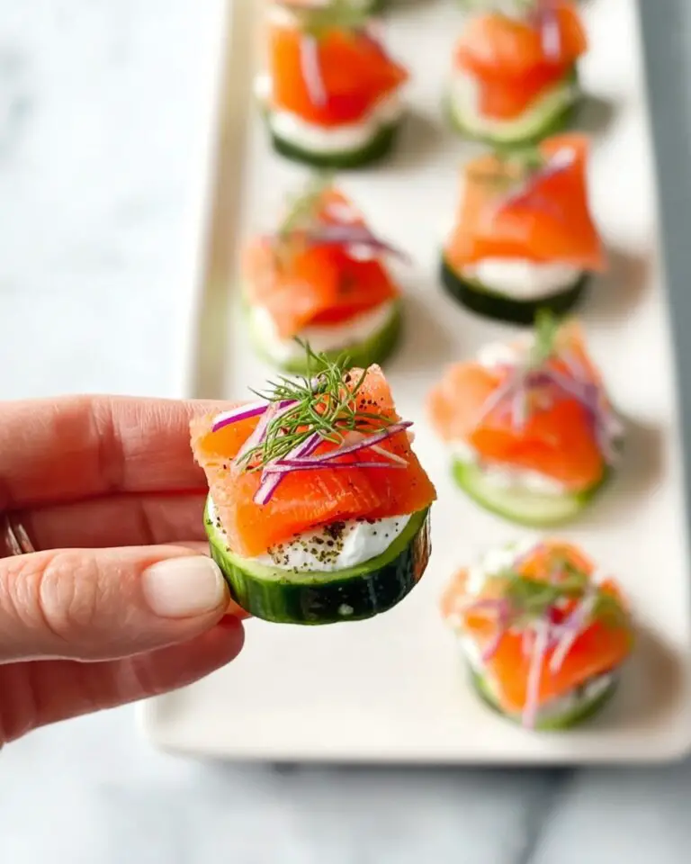 Cucumber Smoked Salmon Bites Recipe