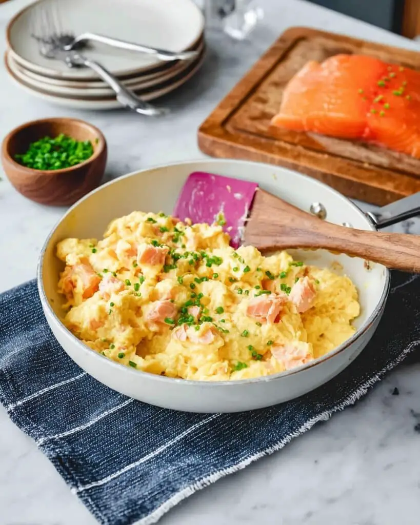 Smoked Salmon Scrambled Eggs Recipe