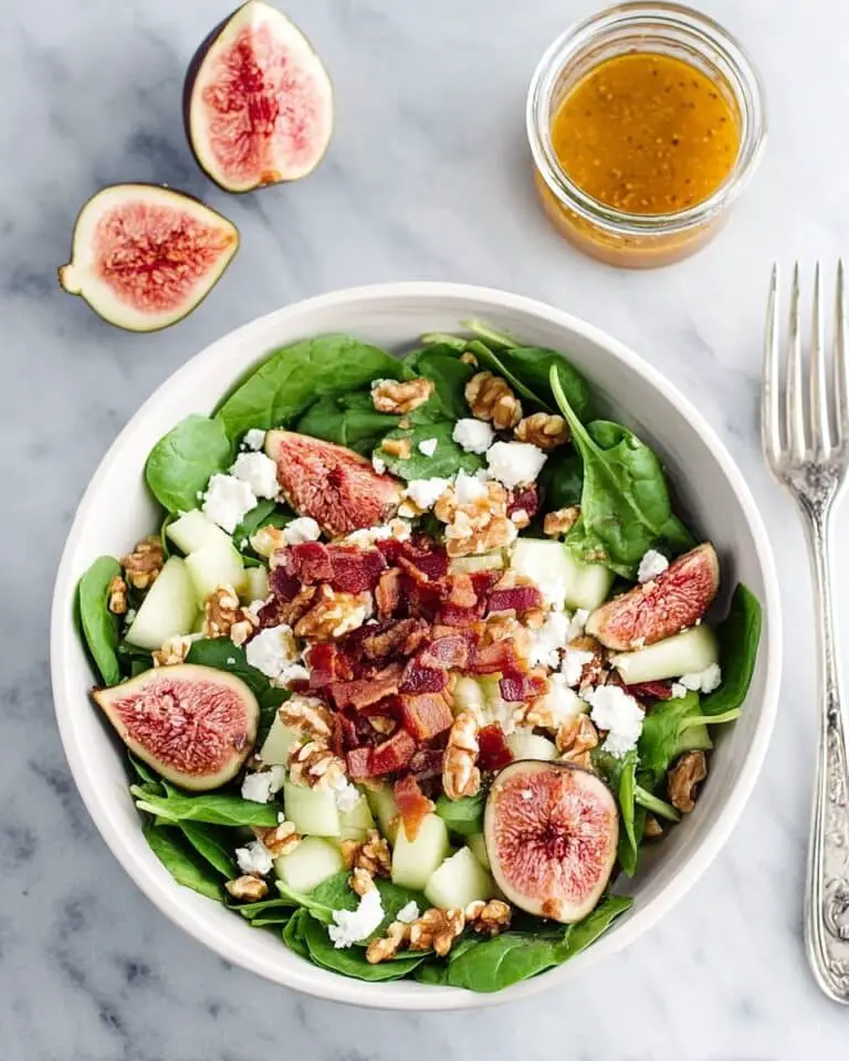 Spinach Prosciutto Honeydew Fig Salad Recipe