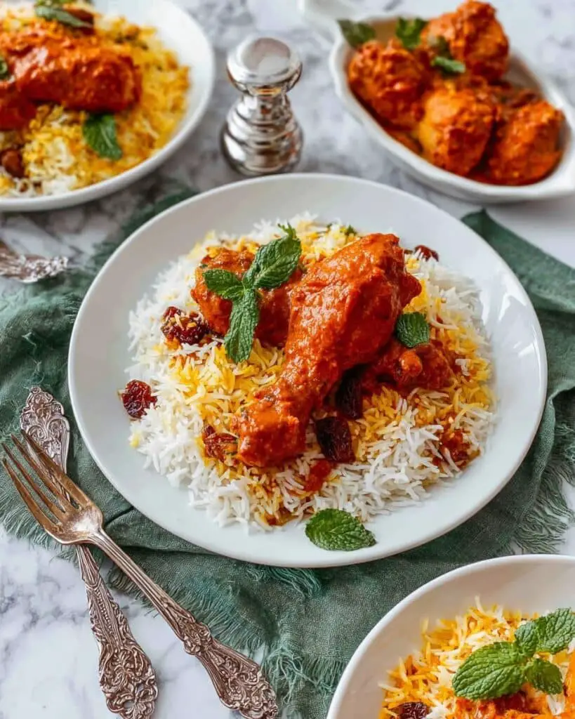 Persian Chicken with Saffron and Tomatoes Recipe