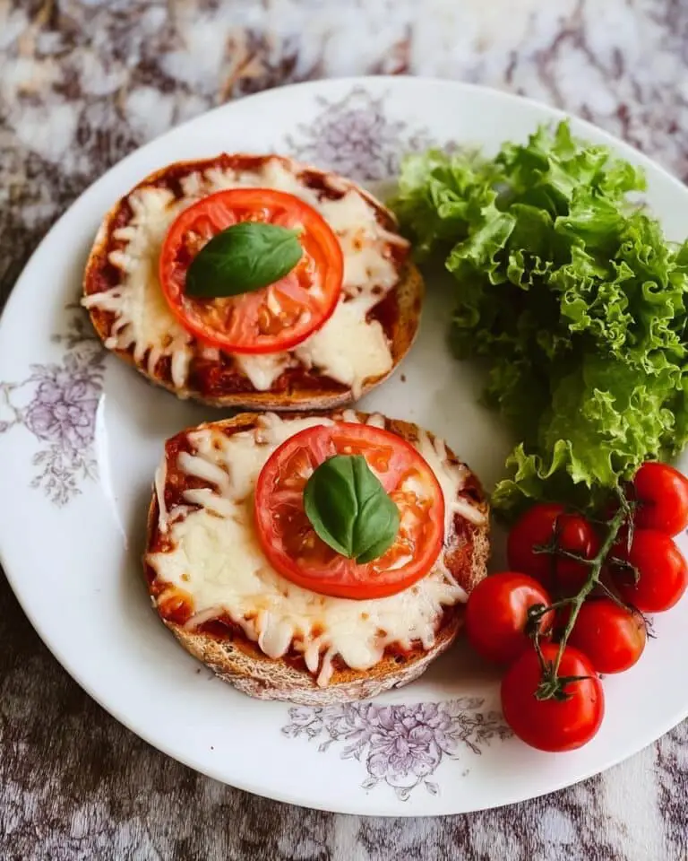 Vegan Sesame Bagel Pizza Recipe