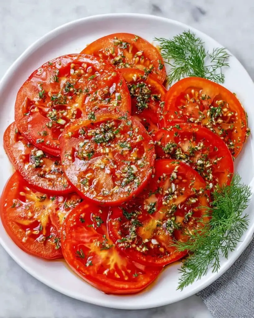 Easy Marinated Tomatoes Recipe
