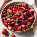 Berry Fruit Salad with Lime and Mint Recipe