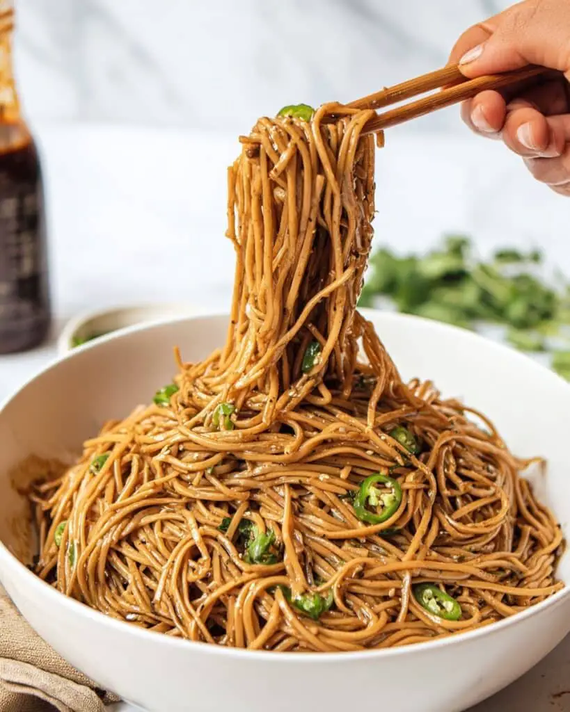 10 Minute Peanut Noodles Recipe