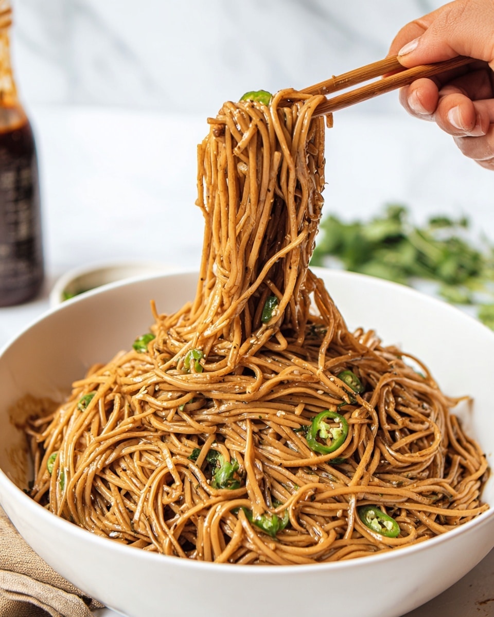 10 Minute Peanut Noodles Recipe