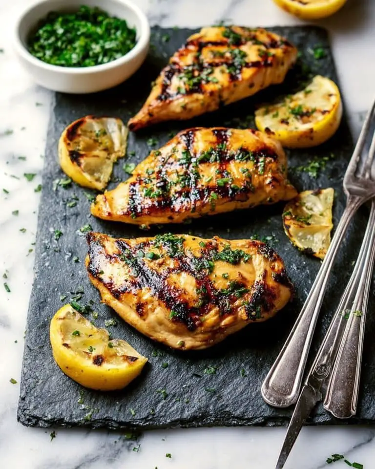 Grilled Chicken Marinade with Honey Lemon Sauce Recipe