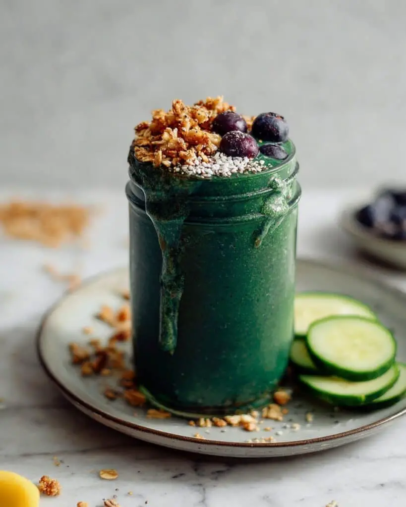Super Green Spirulina Smoothie (5 Ingredients!) Recipe