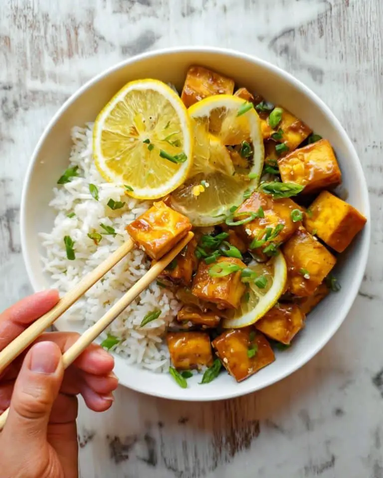 Vegan Sticky Lemon Tofu Recipe