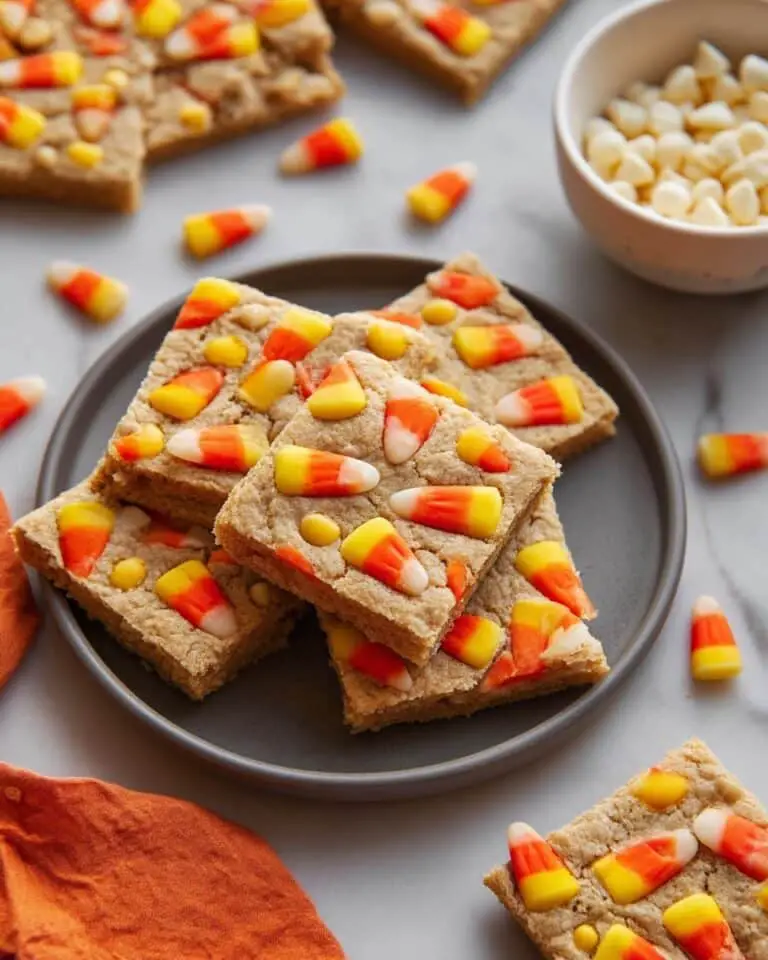 Brown Butter Candy Corn Blondies Recipe