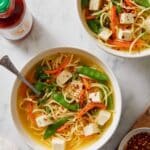Miso Noodle Soup with Tofu and Vegetables Recipe