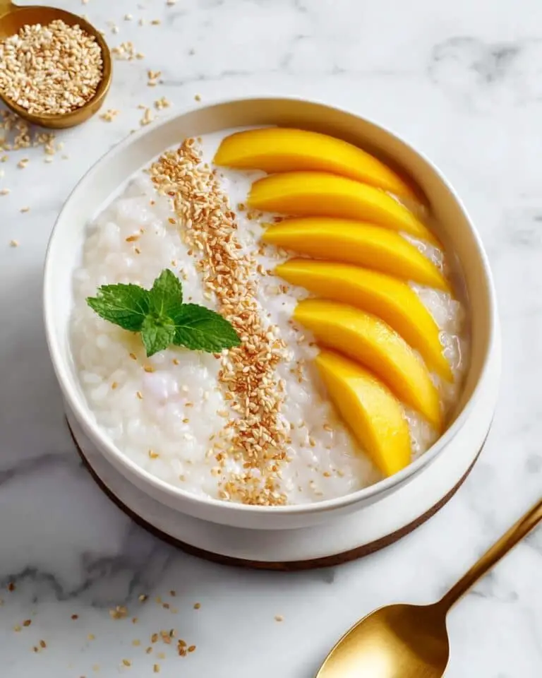 Sweet Coconut Sticky Rice with Mango Recipe