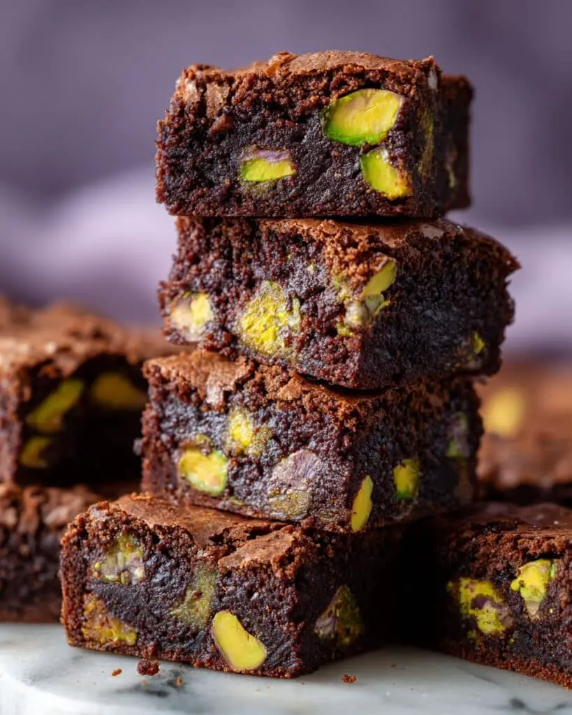 Pistachio and Chocolate Chip Brownies Recipe