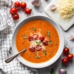 One-Pot Creamy Tomato Rice Soup Recipe
