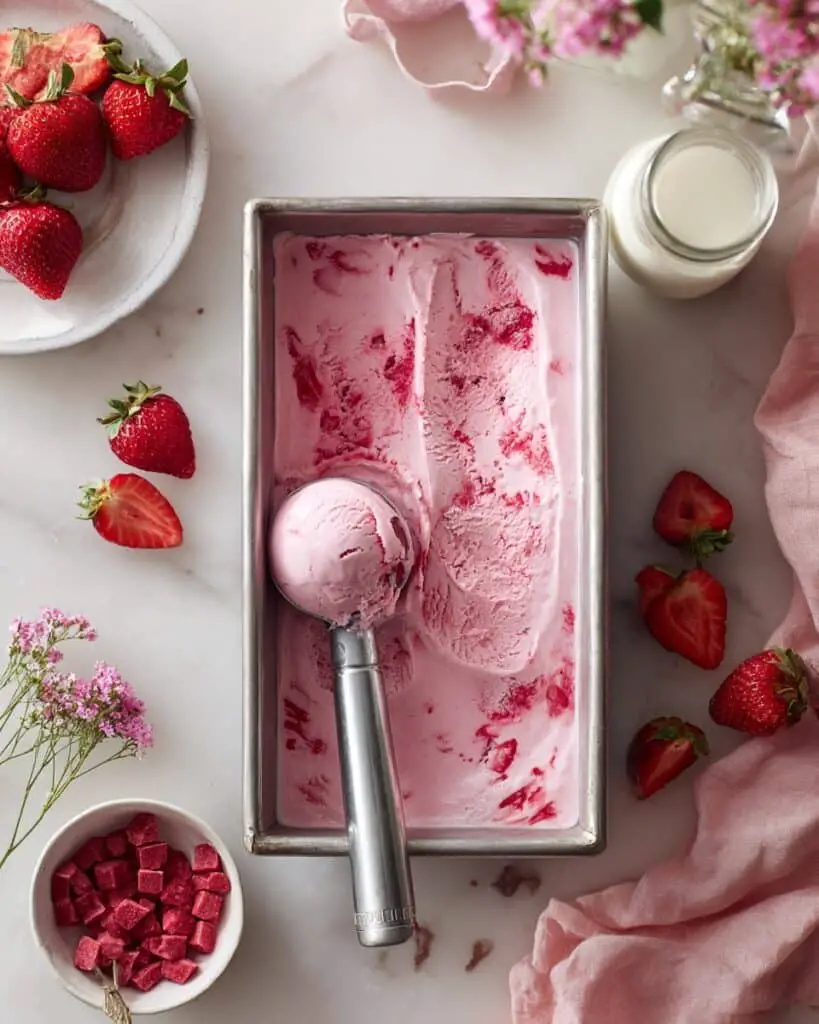 Vegan Strawberry Ice Cream Recipe