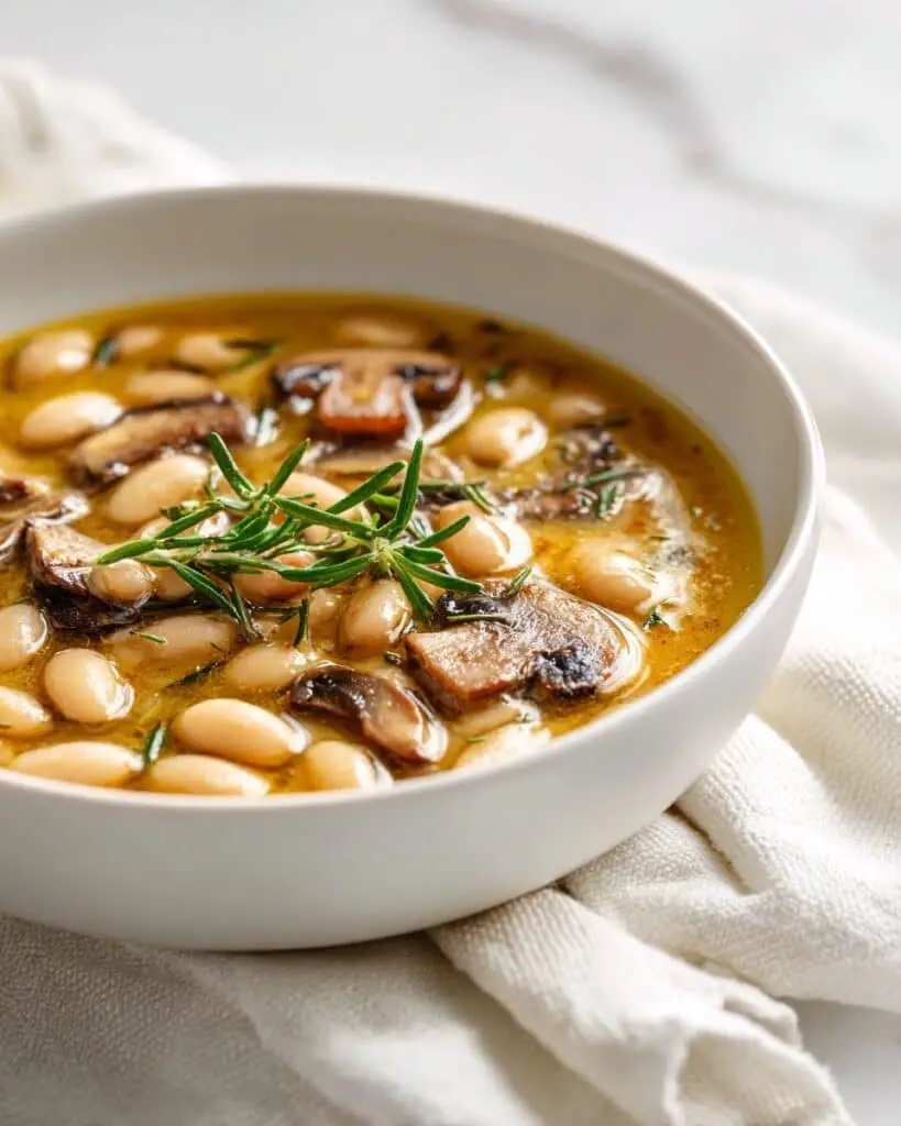 White Bean Mushroom Soup Recipe