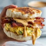 Chipotle Egg Scramble Breakfast Sandwiches Recipe