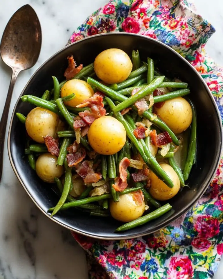Instant Pot Green Beans with Potatoes and Bacon Recipe