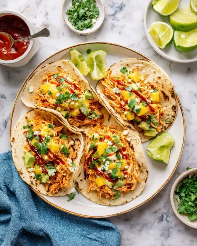 BBQ Chicken Tacos with Pineapple Salsa Recipe