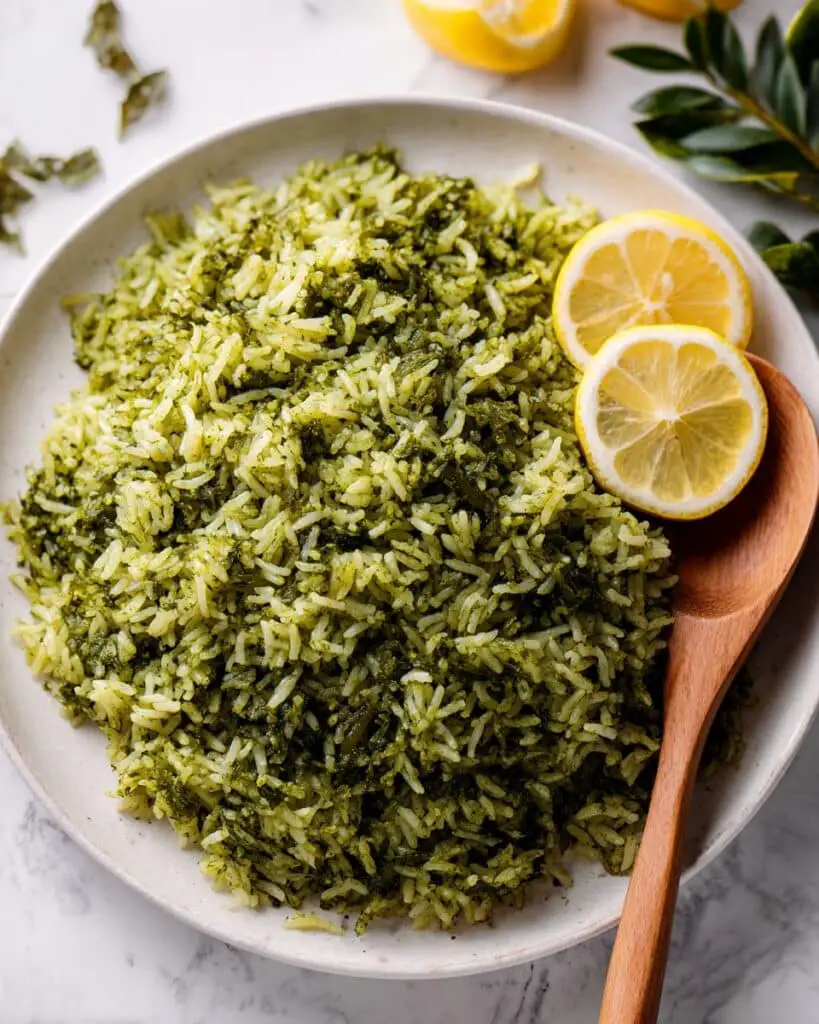 Instant Pot Spinach Rice (Palak Pulao) Recipe