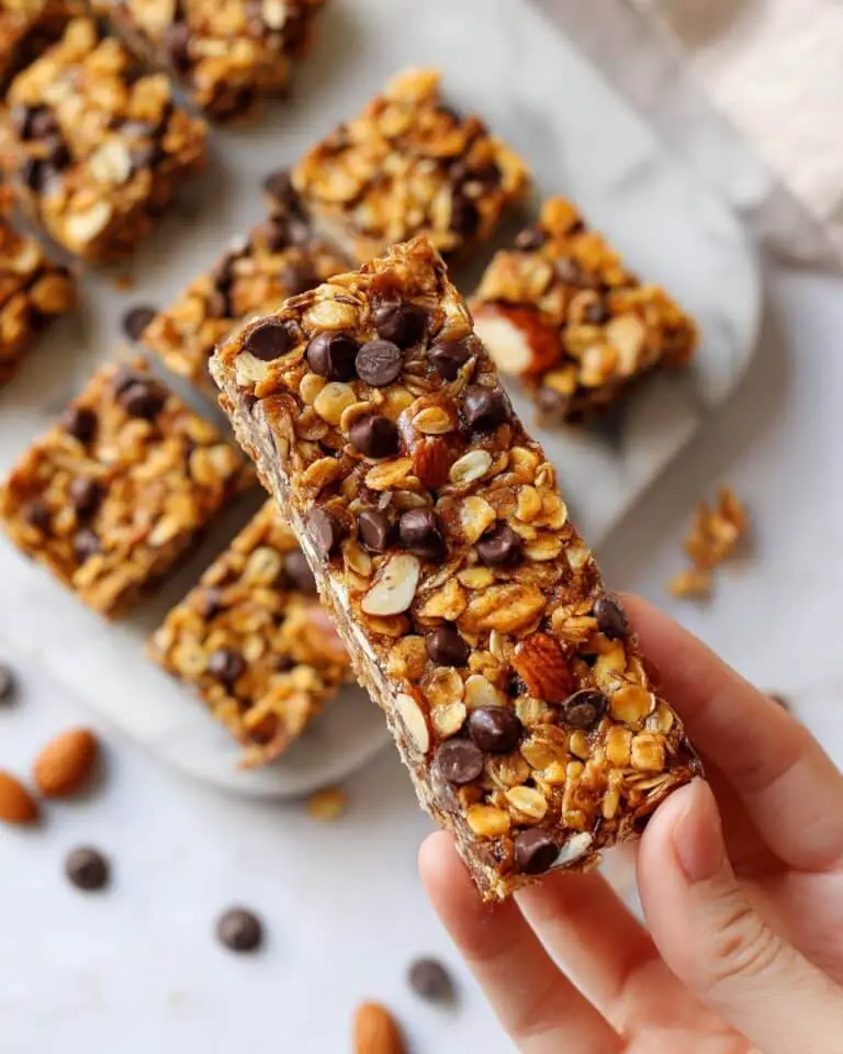 Chocolate Peanut Butter Granola Bars Recipe