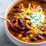 Slow Cooker Three Bean Chili Recipe