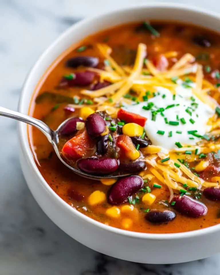 Slow Cooker Three Bean Chili Recipe