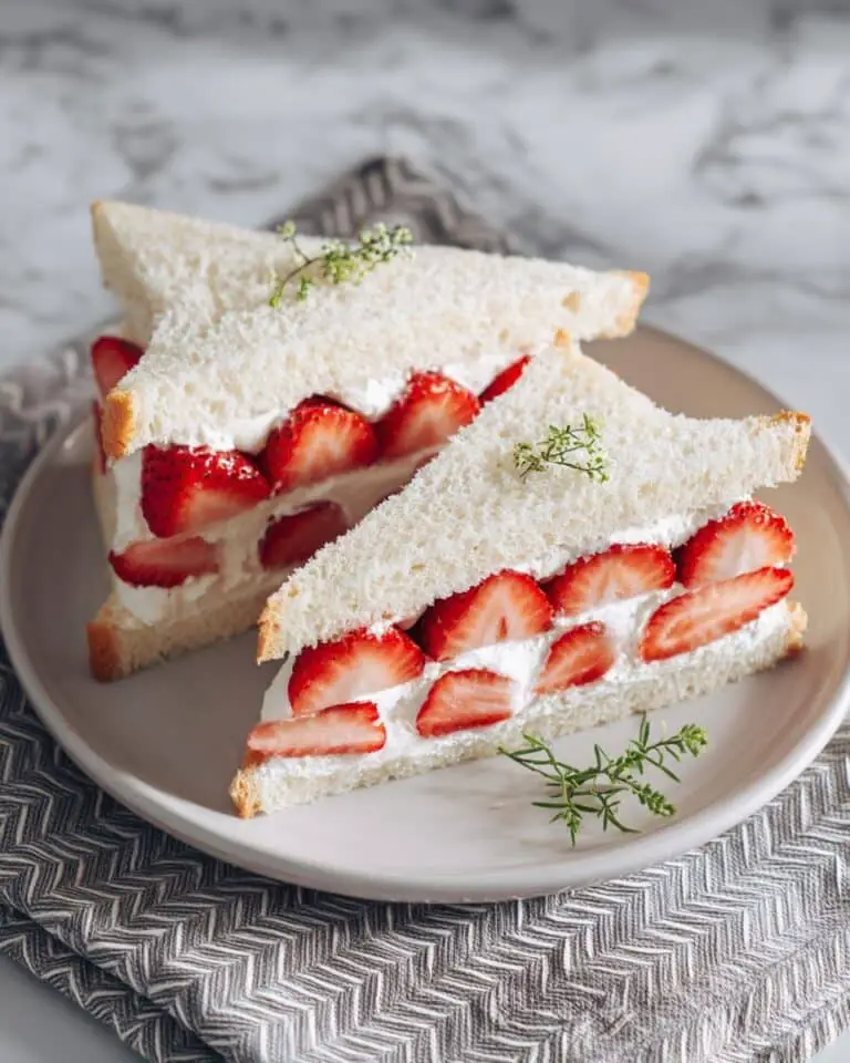 Strawberry Sando (Japanese Fruit Sandwich) Recipe