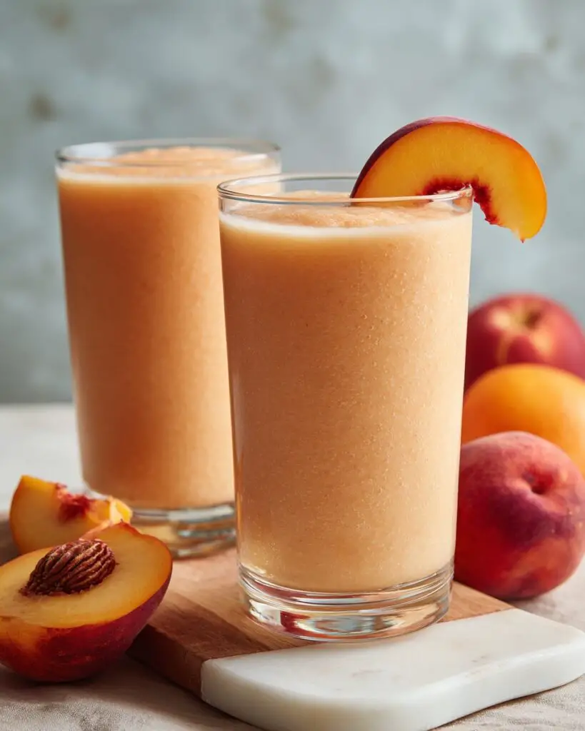 Creamy Banana Peach Smoothie Recipe