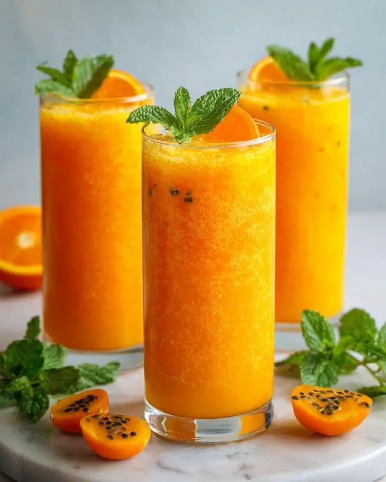 Refreshing Papaya Orange Juice with Mint Recipe