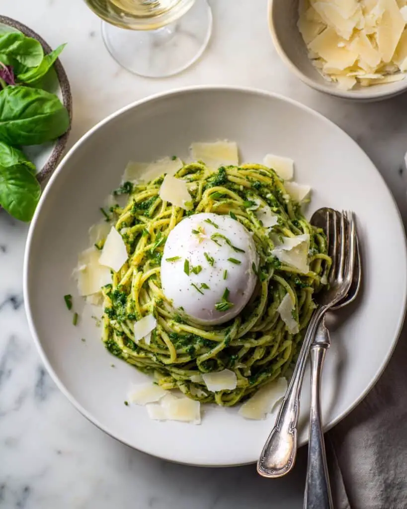 Tallarines Verdes: Peruvian Pasta with Pesto and Huacatay Recipe
