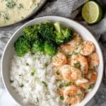 Creamy Coconut Lime Shrimp Recipe
