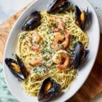 Garlic Butter & White Wine Seafood Pasta Recipe