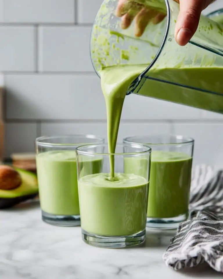 Creamy Avocado Smoothie with Pineapple, Spinach, and Lime Recipe