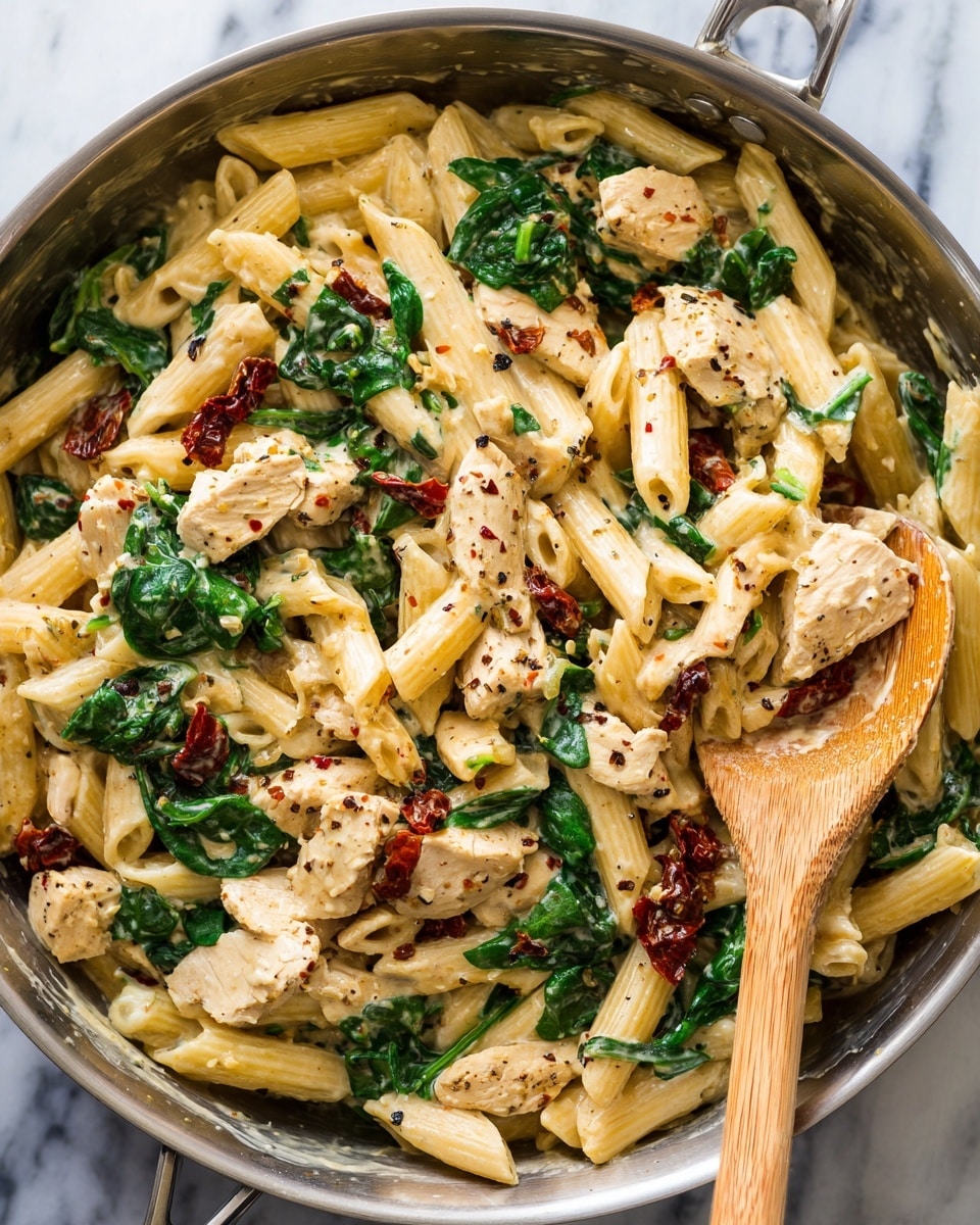 One Pot Creamy Pesto Chicken Pasta Recipe
