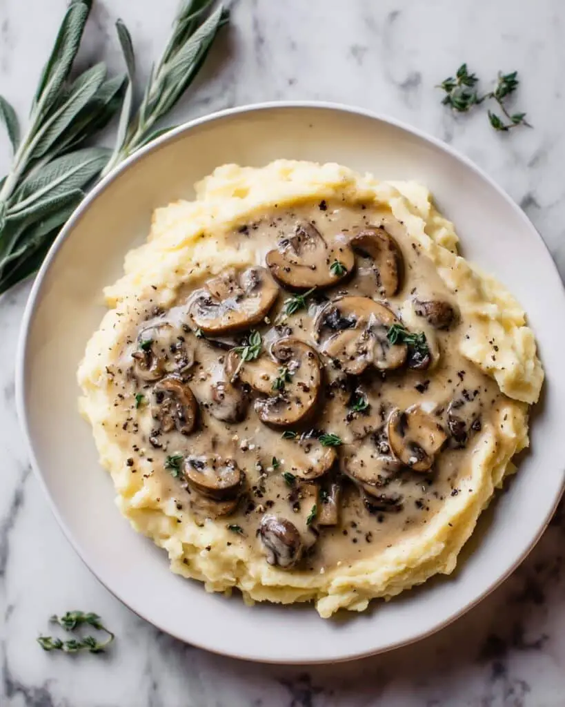 Creamy Gluten-Free Mushroom Gravy (Dairy-Free) Recipe