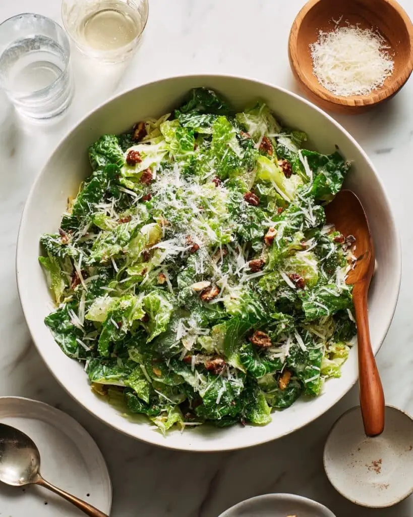 Shaved Brussels Sprouts Salad with Champagne Vinaigrette Recipe