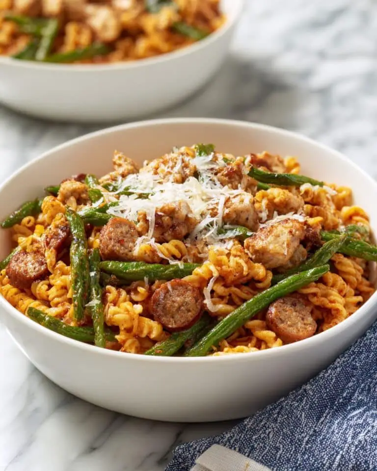 Creamy Chicken and Sausage Cajun Pasta Recipe