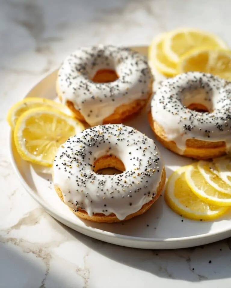 Lemon Poppy Seed Donuts with Citrus Glaze Recipe