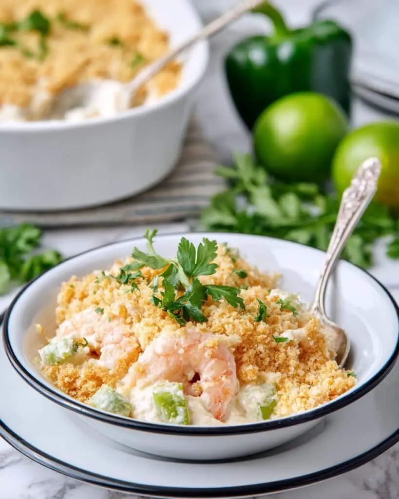Dump and Bake Shrimp and Rice Casserole Recipe