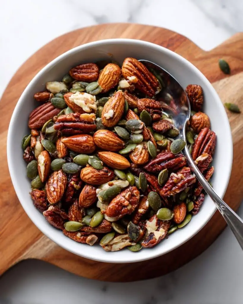 Sweet and Spicy Roasted Party Nuts Recipe