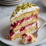 White Chocolate, Pistachio and Raspberry Olive Oil Cake Recipe