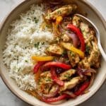 One Pan Cajun Chicken and Peppers with Rice Recipe