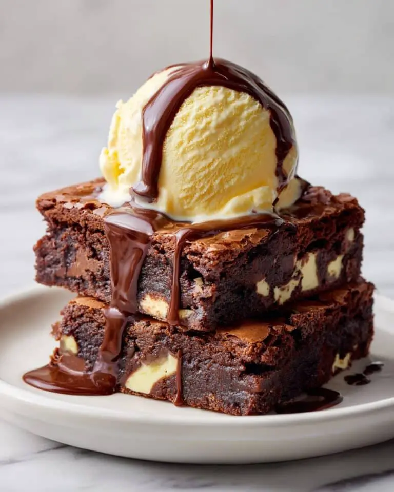 Dark Chocolate and White Chocolate Brownies Recipe