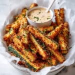Crispy Baked Keto Zucchini Fries Recipe