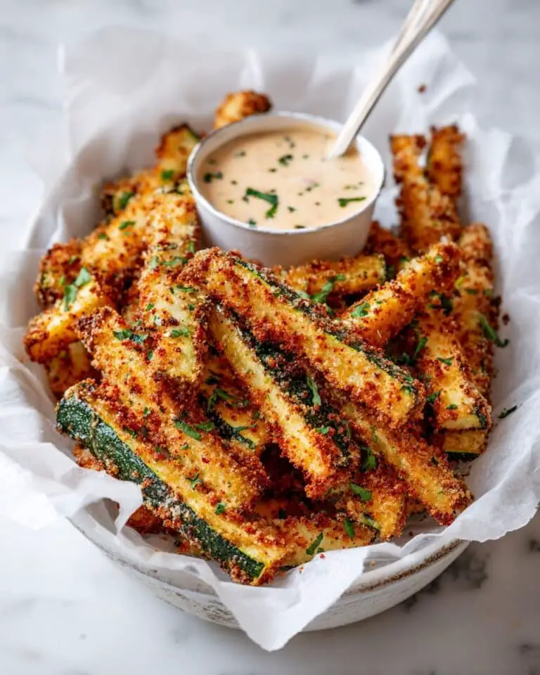 Crispy Baked Keto Zucchini Fries Recipe