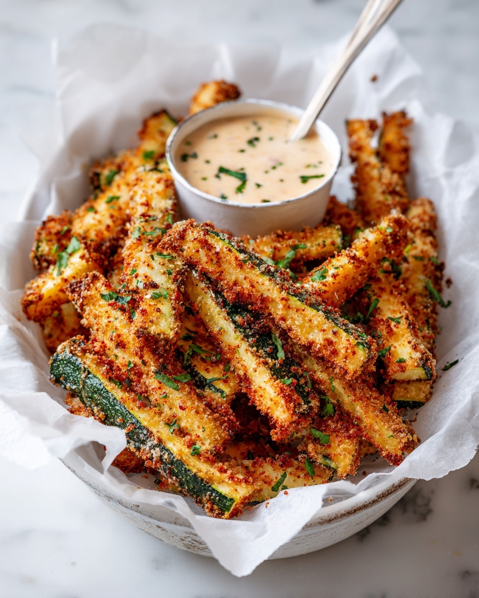 Crispy Baked Keto Zucchini Fries Recipe