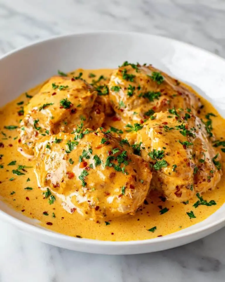 Creamy Chicken Lazone with Spicy Herb Sauce Recipe