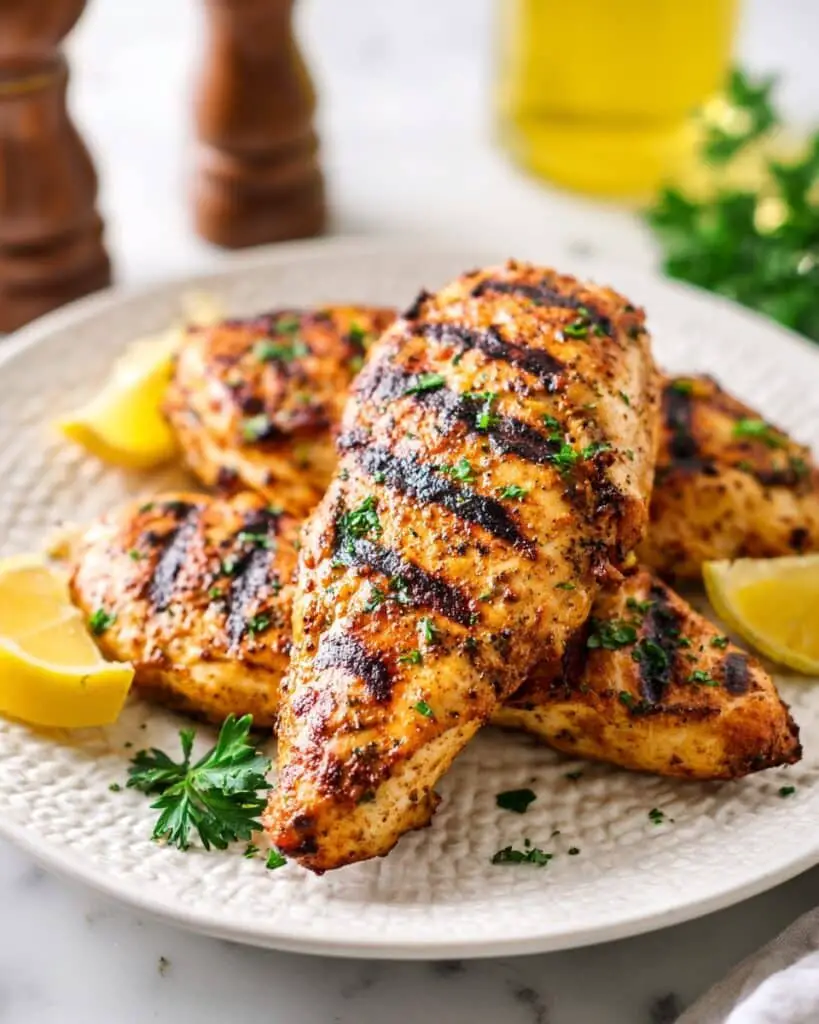 Grilled Chicken Breast with Lemon and Oregano Marinade Recipe